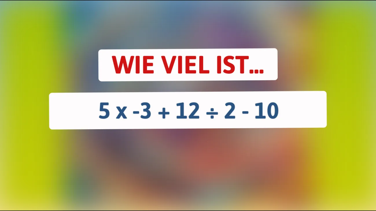 Dieses mathematische Rätsel schafft keiner: Bist du schlau genug, um die Lösung zu finden?"
