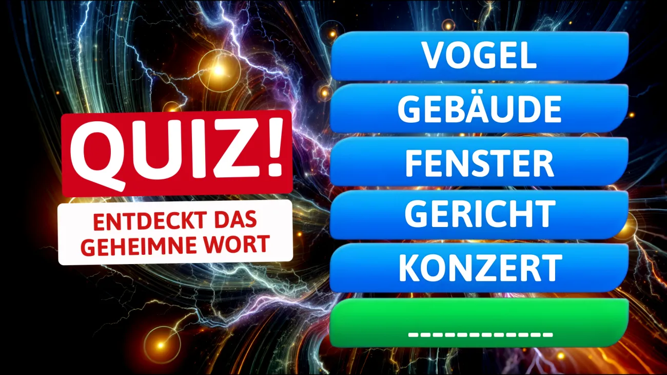 Nur für echte Genies: Schaffst du die heutige Kettenreaktion und findest das eine Wort, das alles verbindet?"