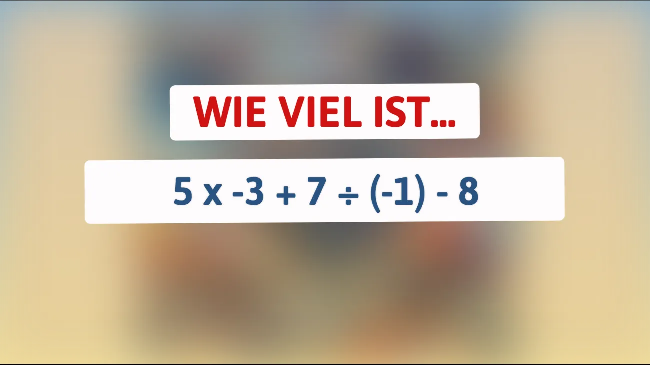 Nur für schlaue Köpfe: Kannst du dieses mathematische Rätsel lösen, das 100% aller Menschen herausfordert?"